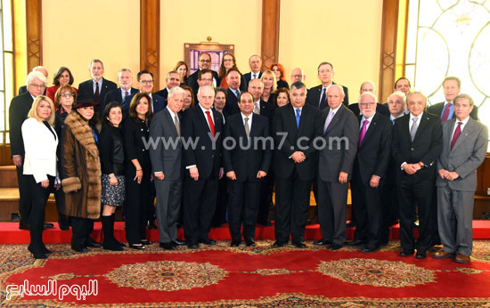 الرئيس عبد الفتاح السيسى مع وفد المنظمات الأمريكية اليهودية (3)