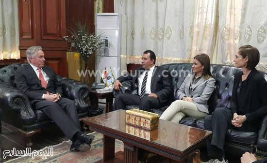  لقاء سحر نصر وزيرة التعاون مع كبير مستشارى الخارجية الأمريكية (3)