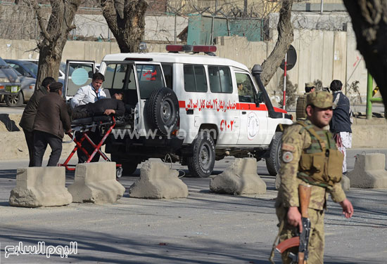 انفجار قوى  مركز للشرطة  أخبار أفغانستان  سقوط ضحايا  كابول (4)