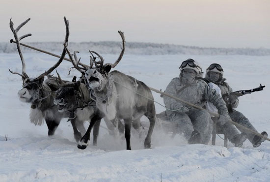 تدريبات الجيش الروسى فى القطب الشمالى (5)