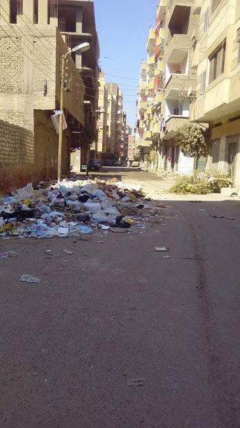 انتشار القمامة بأحد شوارع مدينة سوهاج (4)