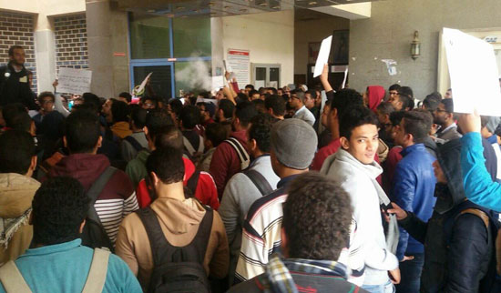  مظاهرة طلاب المعهد التكنولوجى بأكتوبر (2)