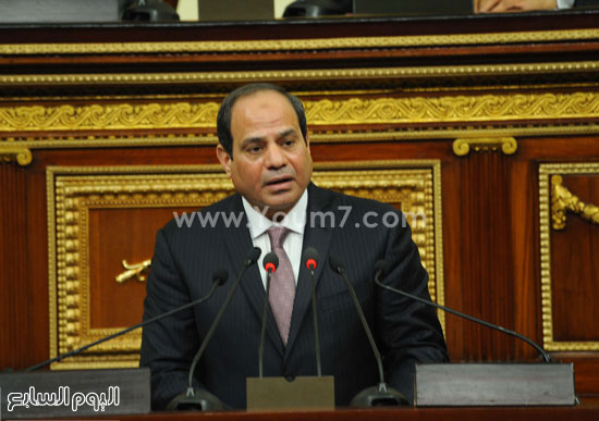 1السيسى الرئيس عبد الفتاح السيسى مجلس النواب خطاب الرئيس فى البرلمان البرلمان (2)