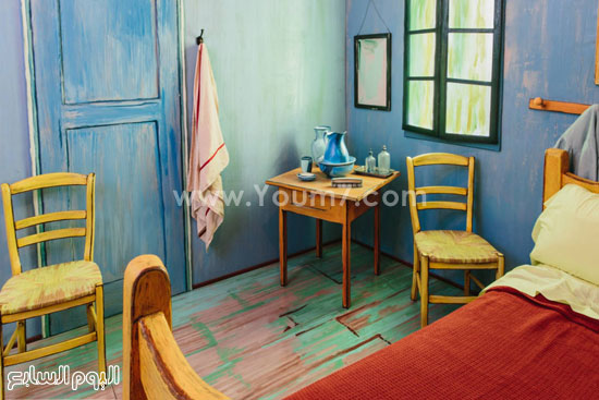 لوحة غرفة النوم للفنان فان جوخ (1)