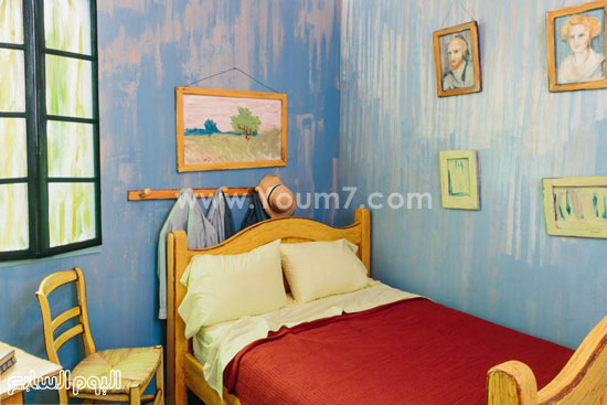 لوحة غرفة النوم للفنان فان جوخ (2)