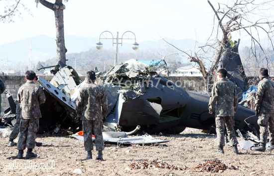 تحطم طائرة عسكرية بكوريا الجنوبية (3)