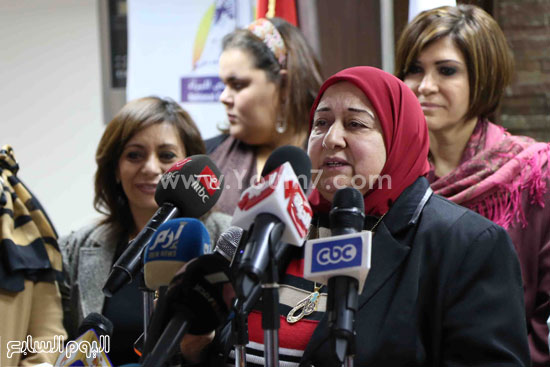 مؤتمر صحفى   القومى للمراه  محمد صبحى  مايا مرسى (3)