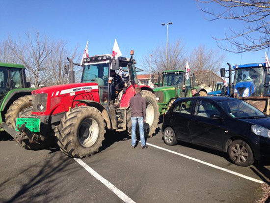 مزارعوا فرنسا ، فرنسا ، تظاهرات (4)