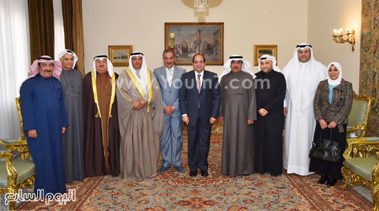 لقاء السيسى بوفد الصحفيين الكويتيين (2)