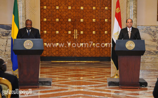 1اخبار مصر  على بونجو  رئيس الجابون  اخر الاخبار   السيسي  الرئيس السيسي (3)