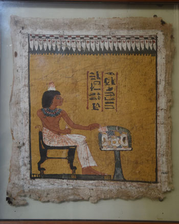 اخبار الثقافة، الاثار، المتحف المصرى، لوحة اوديب (2)
