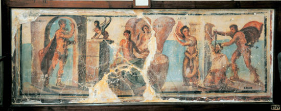 اخبار الثقافة، الاثار، المتحف المصرى، لوحة اوديب (5)