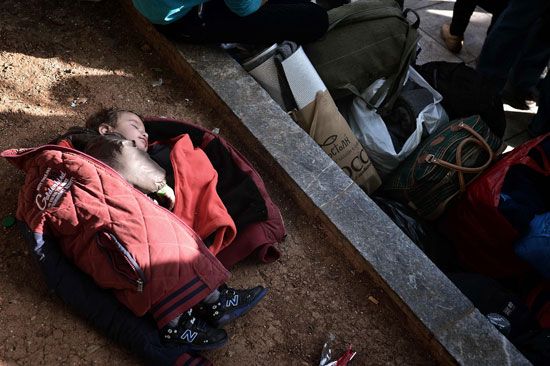 أخبار اليونان مخيم طرد مهاجرين تنظيم احتجاج (10)