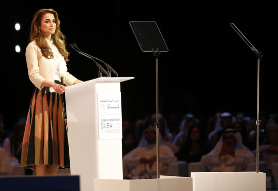 المرأة العربية الملكة رانيا  الاردن  منتدى المرأة العالمى (1)
