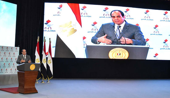 السيسى فى مؤتمر انطلاق فعاليات مؤتمر رؤية مصر 2030 (3)