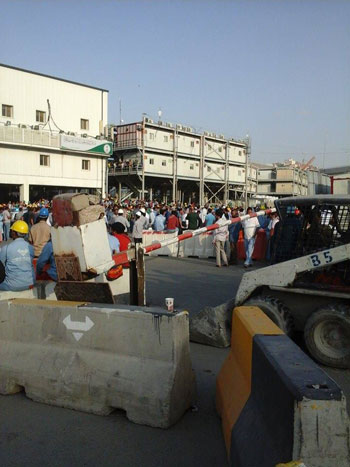 اعتصام عمال شركة بن لادن (6)