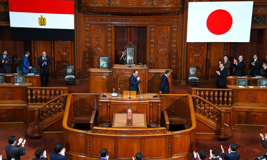 السيسى ، عبد الفتاح السيسى ، الرئيس السيسى ، مجلس النواب اليابانى ، مجلس الشيوخ اليابانى  (9)