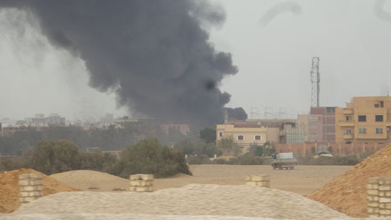اشتعال النيران ، حريق ، صحافة المواطن أبو رواش ، الجيزة (1)