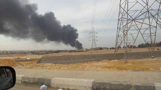 اشتعال النيران ، حريق ، صحافة المواطن أبو رواش ، الجيزة (7)