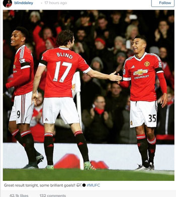 لاعبى مانشستر يونايتد وصديقاتهم بالفوز على انستجرام (5)