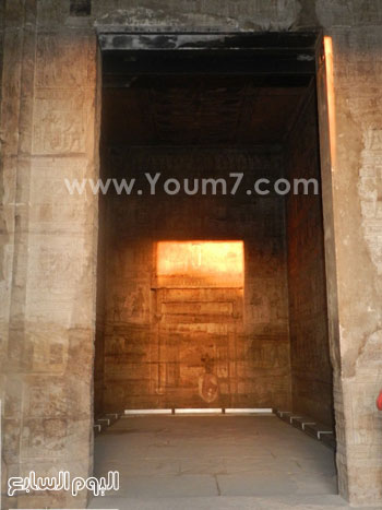 تعامد آشعة الشمس على معبد دندرة (2)