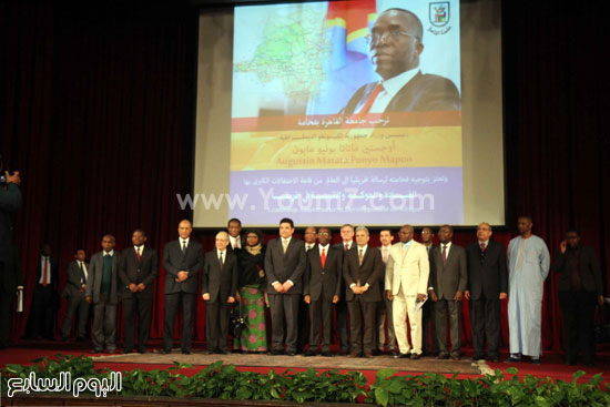 رئيس وزراء الكونغو بجامعه القاهره (18)