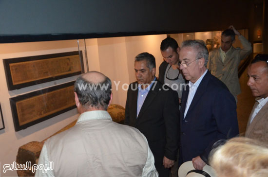 أرتورو أفيلو سفير إسبانيا وممدوح الدماطى وزير الآثار (1)