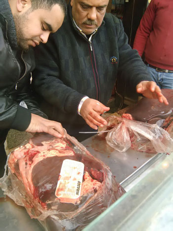  مصادرة اللحوم الفاسدة (4)