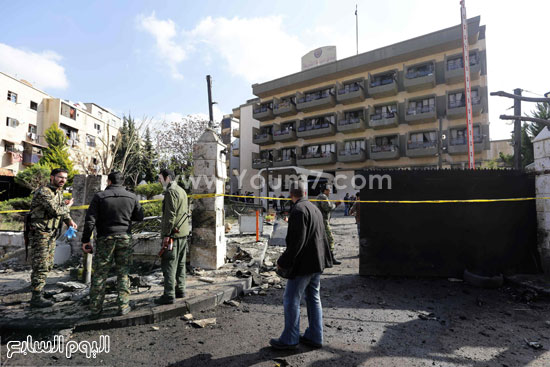 أخبار سوريا   تفجير سيارة مفخخة   دمشق  20 مصابا  نادى الضباط (3)
