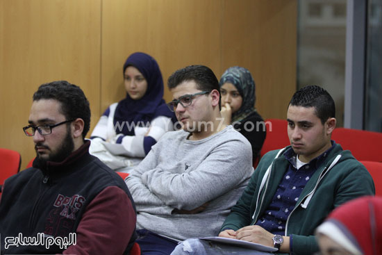 مدير مراسلى قناة الحرة يحاضر طلاب أكاديمية اليوم السابع (14)