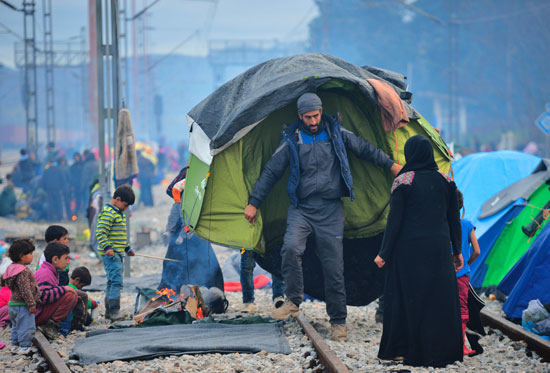 لاجئيين سوريين - مقدونيا - سوريا (8)