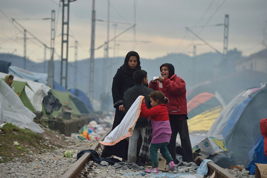 لاجئيين سوريين - مقدونيا - سوريا (9)