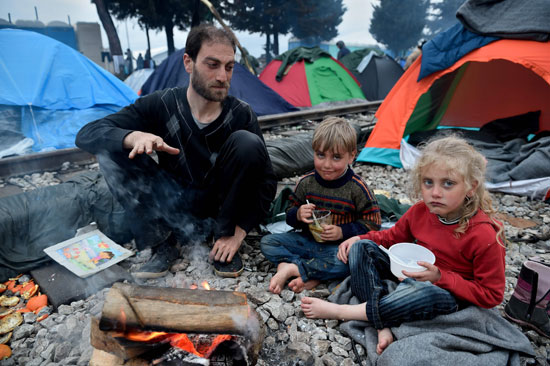 لاجئيين سوريين - مقدونيا - سوريا (15)