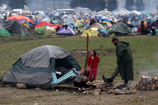 مهاجرين - سوريين - الحدود اليونانية (1)