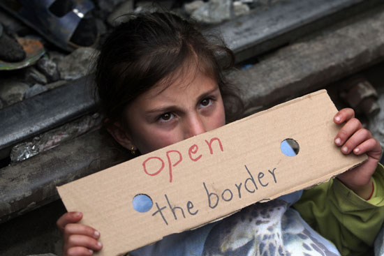 مهاجرين - سوريين - الحدود اليونانية (5)