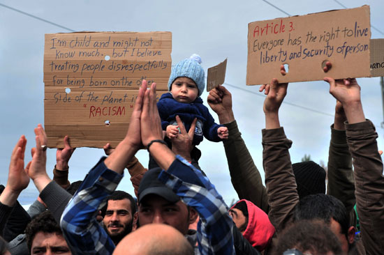 مهاجرين - سوريين - الحدود اليونانية (11)