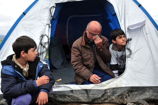 مهاجرين - سوريين - الحدود اليونانية (14)