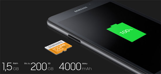 ظهر تابلت Galaxy Tab A 2016 على الموقع الرسمى لشركة سامسونج، وهو ما يعنى أن الشركة أتاحته رسميا فى النهاية، حيث يعد هذا اللوحى الذى يأتى بشاشة 7 بوصة (2)
