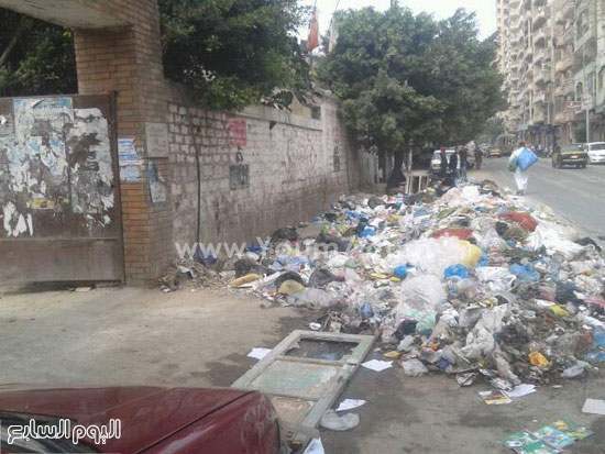 تراكم القمامة ، الحضره ، المعهد الفنى الصحى، الاسكندرية ، صحافة مواطن (3)