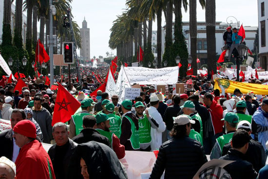 مظاهرات فى المغرب (1)