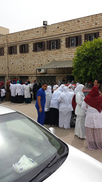 وقفة احتجاجية، مستشفى منية النصر، الدقهلية  (2)