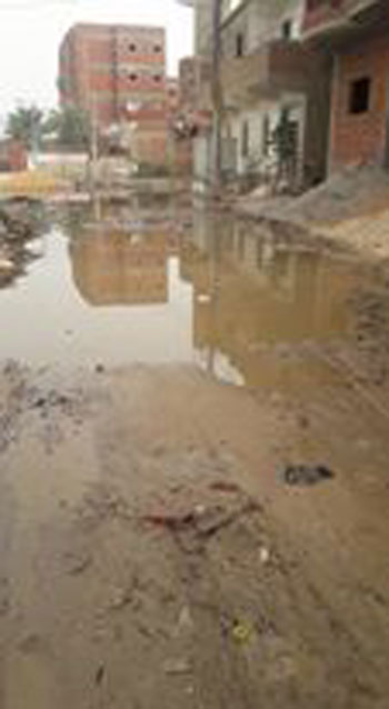 شوارع مدينة فايد تغرق فى مياه الصرف الصحى (4)