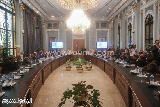 اجتماع رؤساء تحرير الصحف على عبد العال البرلمان مجلس النواب (7)