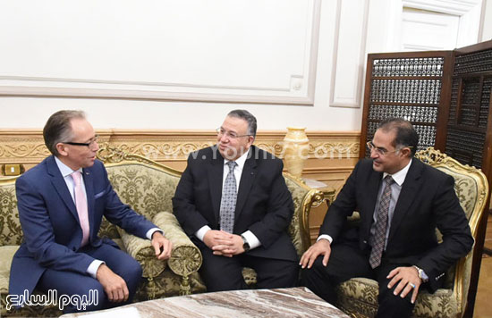 لقاء السيد الشريف ، وسليمان وهدان وكيلى مجلس النواب بسفير استراليا فى القاهرة (3)