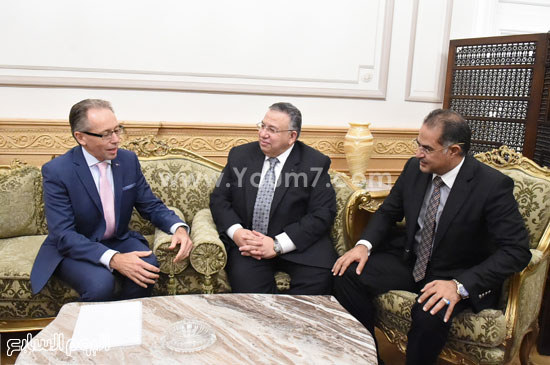 لقاء السيد الشريف ، وسليمان وهدان وكيلى مجلس النواب بسفير استراليا فى القاهرة (5)