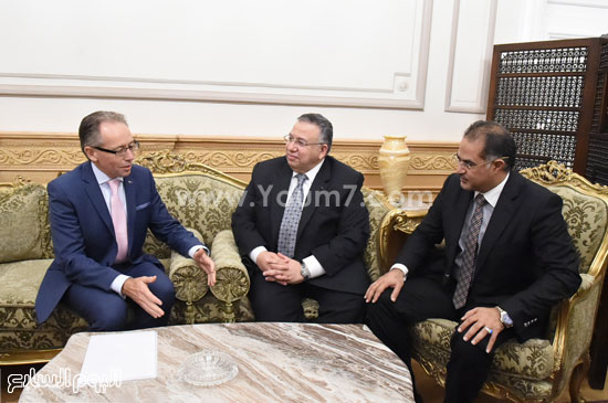 لقاء السيد الشريف ، وسليمان وهدان وكيلى مجلس النواب بسفير استراليا فى القاهرة (6)