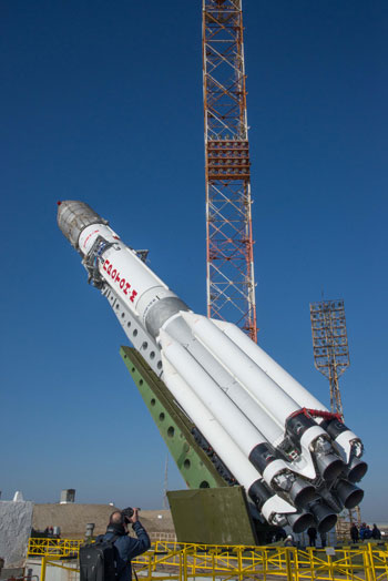 صاروخ مهمة اكتشاف المريخ في مركز بايكونور الفضائي بكازاخستان (3)