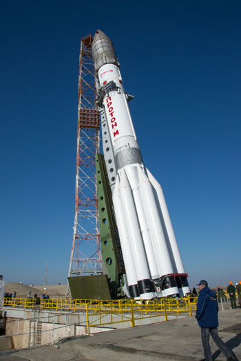 صاروخ مهمة اكتشاف المريخ في مركز بايكونور الفضائي بكازاخستان (4)