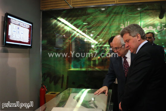 رئيس مقدونيا جورجى ايفانوف زيارة مكتبة الاسكندرية (2)