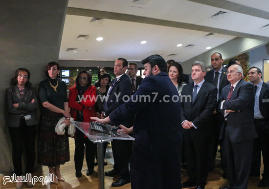رئيس مقدونيا جورجى ايفانوف زيارة مكتبة الاسكندرية (7)